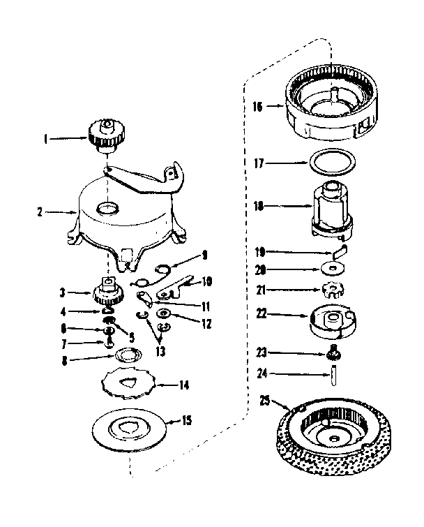 Walk N Start Starter Diagram and Parts List for 143501081  Craftsman Engine