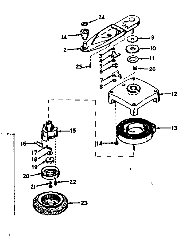 No-pull Starter No. 590361 Diagram and Parts List for 143161162  Craftsman Engine