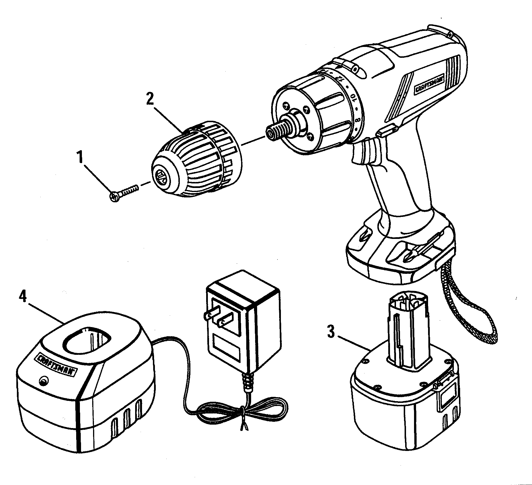 Cabinet Parts Diagram and Parts List for 315113310  Craftsman Boring Machine