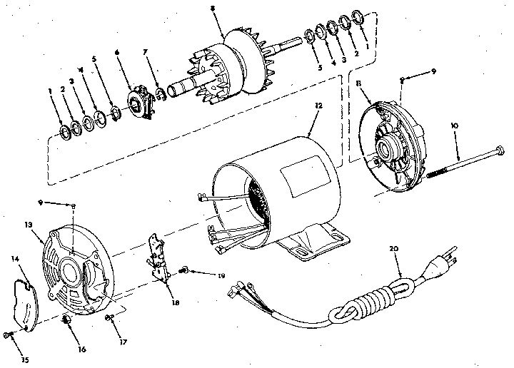 Unit Diagram and Parts List for 11312039  Craftsman Engine