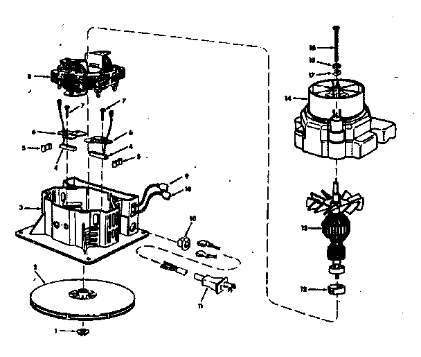 Motor No. 73364 Diagram and Parts List for 113179900  Craftsman Filters & Accessories