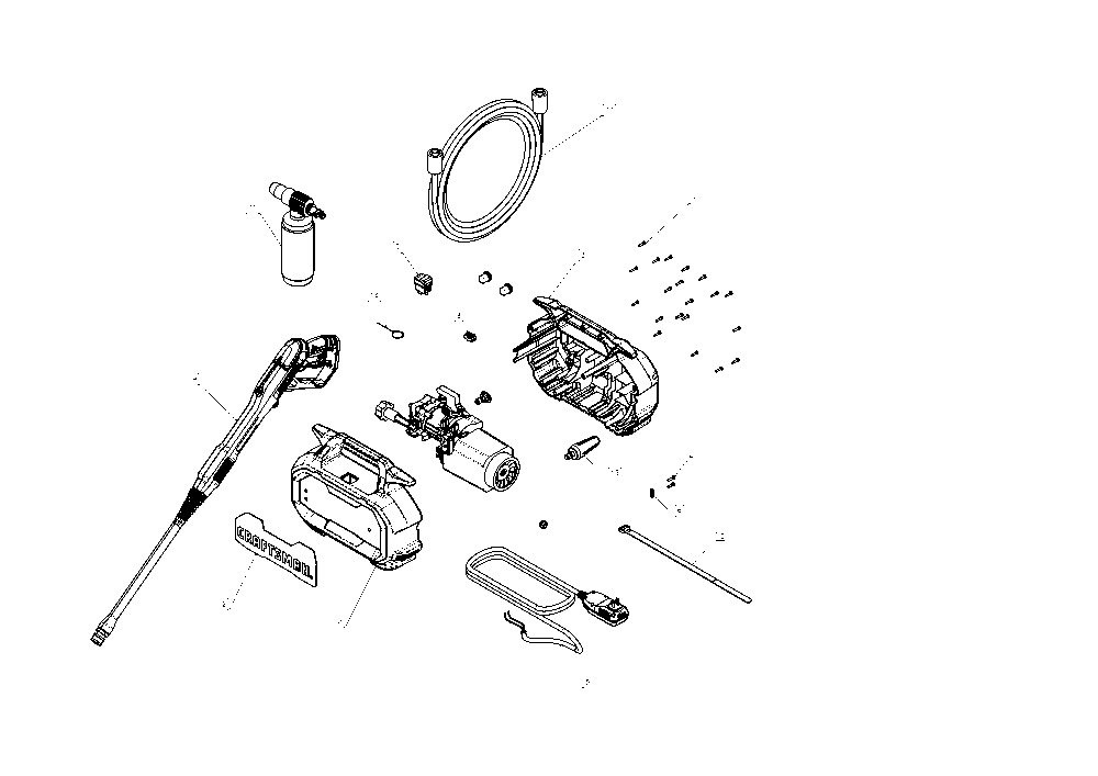 Diagram Diagram and Parts List for CMEPW1700 Type 1 Craftsman Pressure Washer