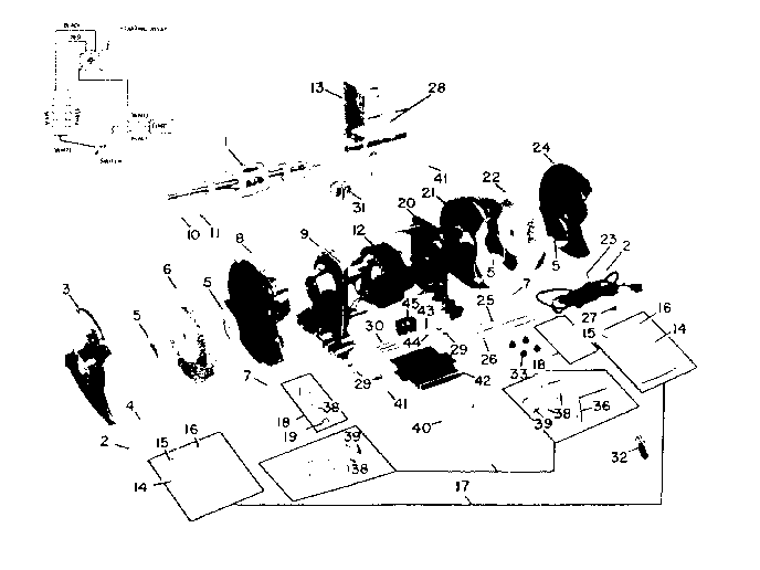 Unit Parts Diagram and Parts List for 39719461  Craftsman Grinder