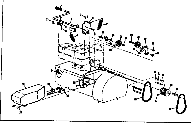 Throwout Handel Diagram and Parts List for 53690513  Craftsman Snow Blower