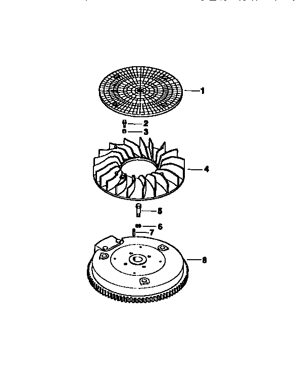 Flywheel Div71/501 Diagram and Parts List for 501MV20S-57527  Craftsman Engine