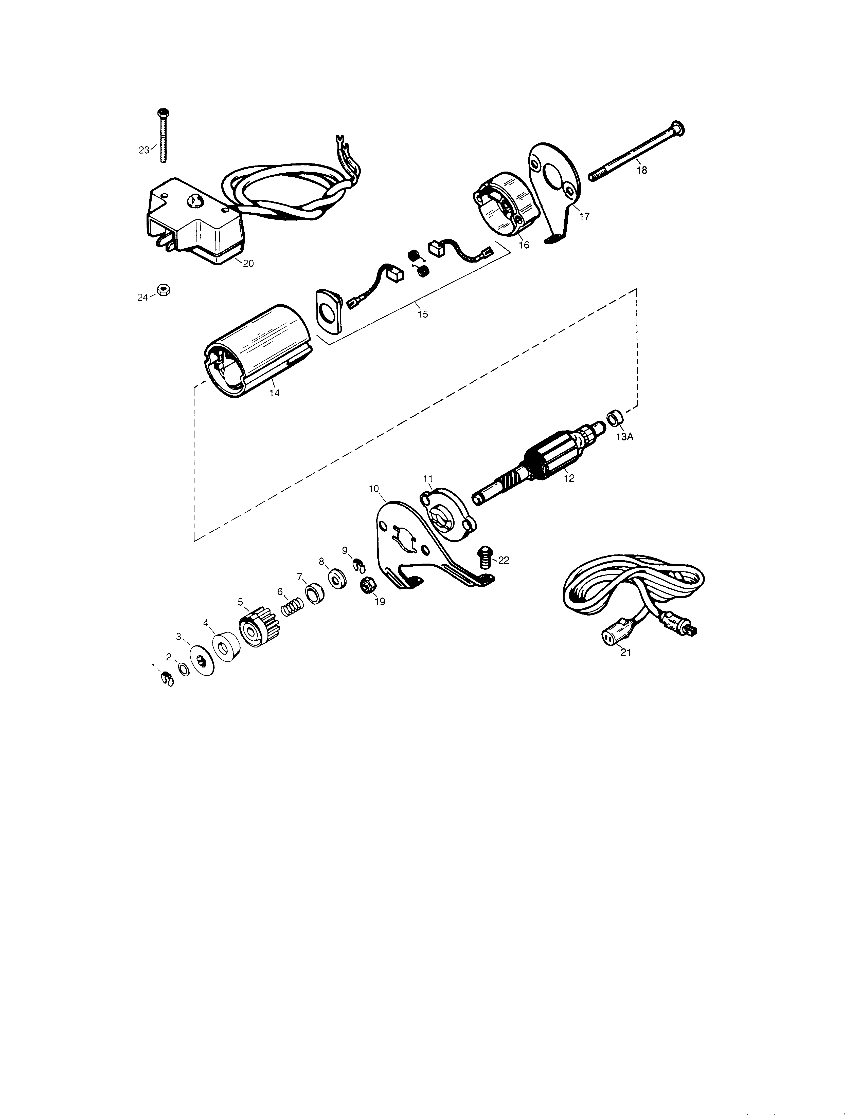 Elcetric Starter (143.025071) Diagram and Parts List for 143025071  Craftsman Engine