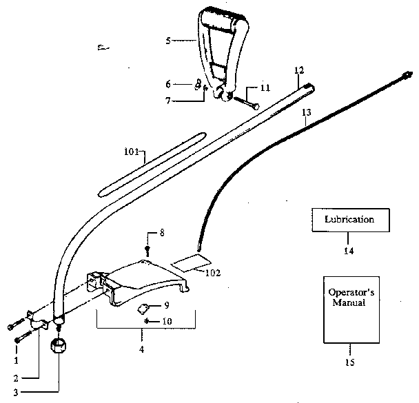 Drive Shaft Diagram and Parts List for 358798120  Craftsman Trimmer