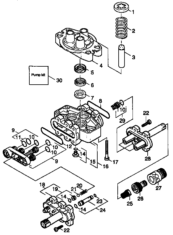 Pump Diagram and Parts List for 559741710  Craftsman Pressure Washer