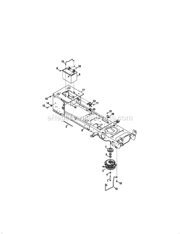 Page N Diagram and Parts List for PYT9000  Craftsman Lawn Tractor