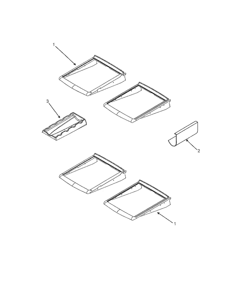 Refrigerator Shelving Diagram and Parts List for EF36BNDFSS  Dacor Refrigerator