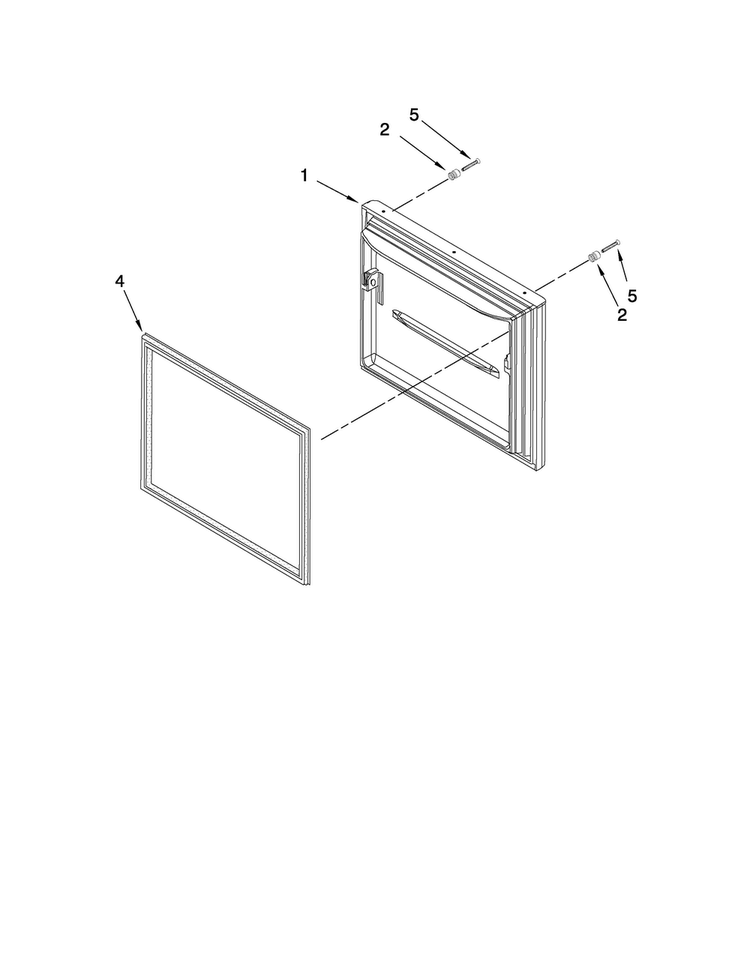 Freezer Door Parts Diagram and Parts List for EF36BNNFSSPD  Dacor Refrigerator