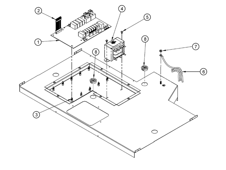 Electrical Parts Diagram and Parts List for RO230FS  Dacor Wall Oven
