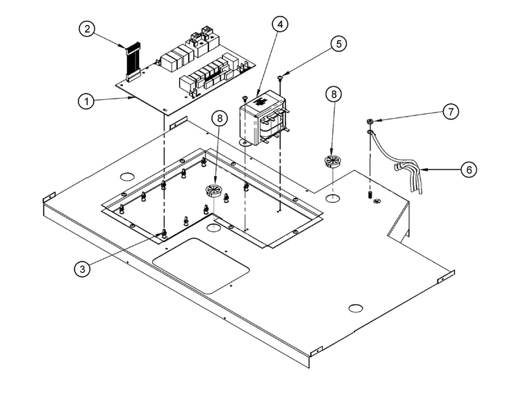 Electrical Parts Diagram and Parts List for RO130FS  Dacor Wall Oven