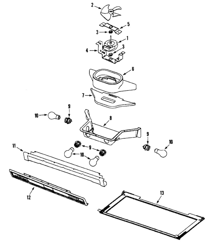 Controls Diagram and Parts List for EF48BNDBSS  Dacor Refrigerator