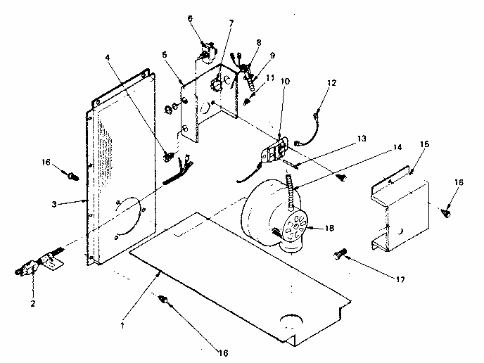 Blower Assembly Diagram and Parts List for 14384067  Kenmore Air Conditioner