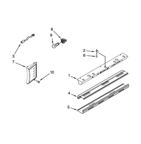 Control Panel Diagram and Parts List for DYF42BIWS00  Dacor Refrigerator