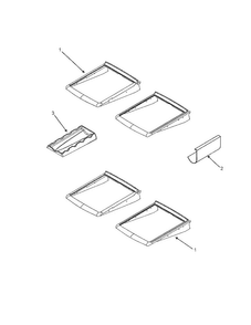 Refrigerator Shelving Diagram and Parts List for EF36BNDFSS  Dacor Refrigerator