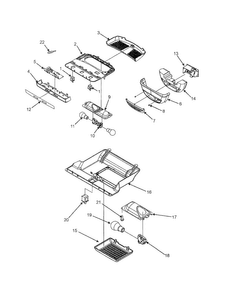 Controls Diagram and Parts List for EF36BNDFSS  Dacor Refrigerator