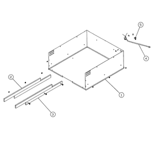 Chassis-1 Diagram and Parts List for EWO30  Dacor Warming Drawer