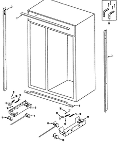 Cabinet Diagram and Parts List for EF48BDCBSS  Dacor Refrigerator