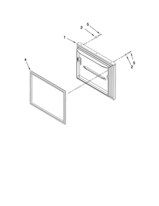 Freezer Door Parts Diagram and Parts List for EF36BNNFSSPD  Dacor Refrigerator