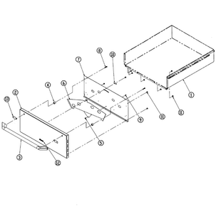Drawer Assy Diagram and Parts List for EWD30B  Dacor Warming Drawer