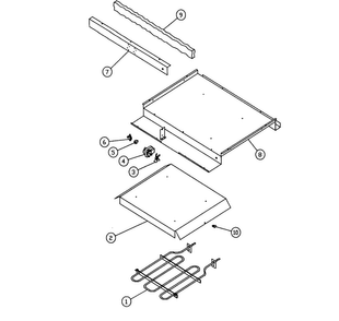 Chassis-2 Diagram and Parts List for MWO30  Dacor Warming Drawer