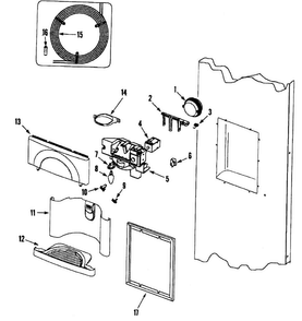Fountain Diagram and Parts List for EF48BDCBSS  Dacor Refrigerator