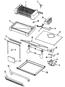 Evaporator Diagram and Parts List for EF48BDCBSS  Dacor Refrigerator