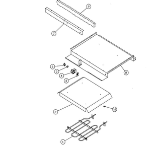 Chassis-2 Diagram and Parts List for EWO30  Dacor Warming Drawer