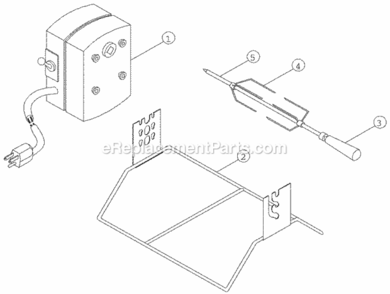 Part Location Diagram of 83179 Dacor ROTISSERIE FORK
