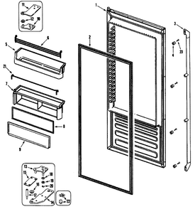 Part Location Diagram of 103146 Dacor HANDLE Assembly