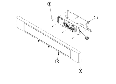 Control Panel Diagram and Parts List for RO230FS  Dacor Wall Oven