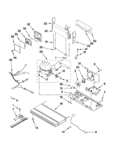 Unit Parts Diagram and Parts List for EF36BNNFSS11  Dacor Refrigerator