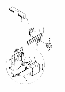 Blower Assembly Diagram and Parts List for 143842660  Kenmore Air Conditioner