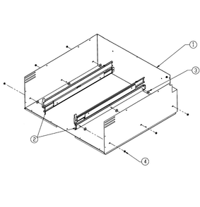 Cabinet Assy Diagram and Parts List for EW30  Dacor Warming Drawer
