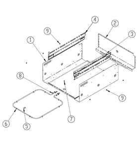 Chassis Wrap Diagram and Parts List for EWD30B  Dacor Warming Drawer