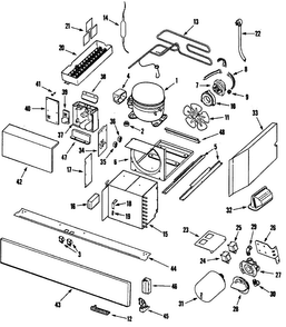 Part Location Diagram of 103274 Dacor Cover MACHINE COMPT STNLS