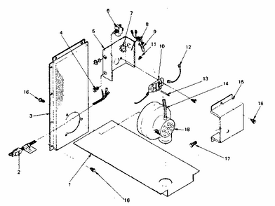Blower Assembly Diagram and Parts List for 14384067  Kenmore Air Conditioner
