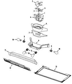Part Location Diagram of DA81-09496A Samsung SVC-RETAINER FAN