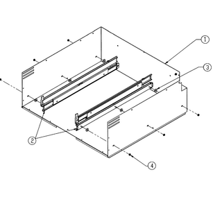 Cabinet Assy Diagram and Parts List for MW27  Dacor Warming Drawer