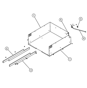 Part Location Diagram of DE81-08682A Samsung SVC CABINET WELDMENT