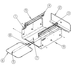 Chassis Wrap Diagram and Parts List for ERWD30B  Dacor Warming Drawer