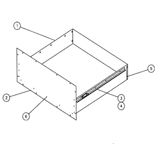 Part Location Diagram of DE81-06640A Samsung SVC LEFT HAND SLIDE RAIL