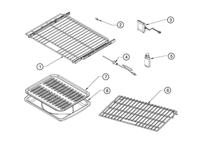 Miscellaneous Parts Diagram and Parts List for RO130FS  Dacor Wall Oven