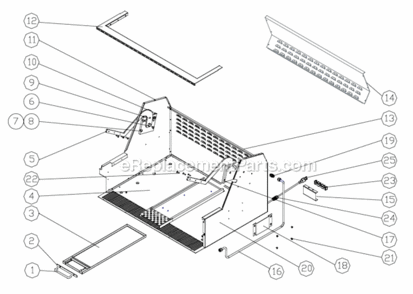 Chassis_Assembly Diagram and Parts List for EOG36  Dacor Grill