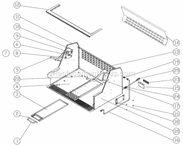 Part Location Diagram of DE81-08756A Samsung SVC-CHASSIS LH SIDE