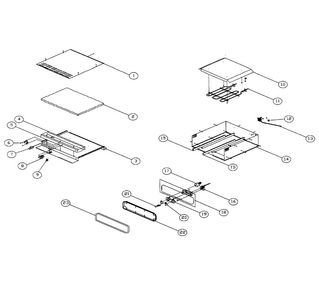 Chassis Assy Diagram and Parts List for EDWO24  Dacor Warming Drawer