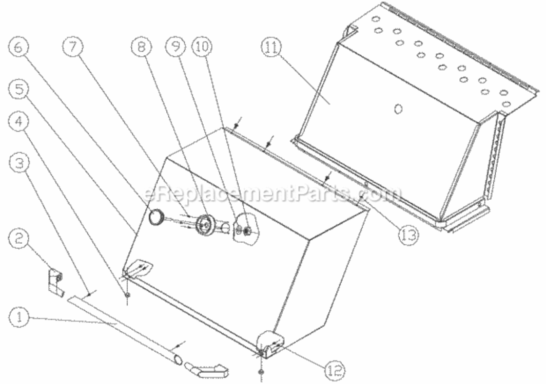 Canopy Diagram and Parts List for EOG303  Dacor Grill Accessories