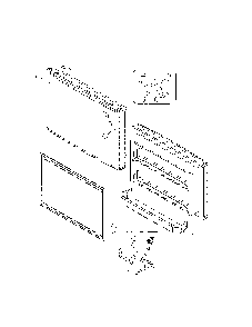 Part Location Diagram of PFFTD2100S Daewoo Refrigerator Freezer Door Assembly (Silver) PFFTD2100S